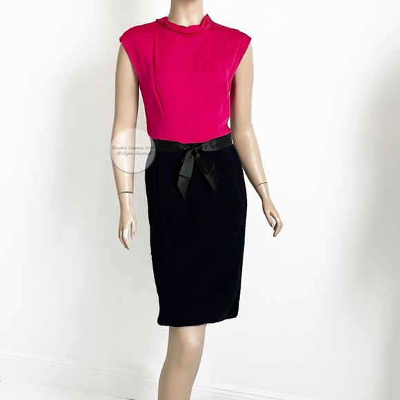 Vintage Adele Simpson Dress Suit Boucle/Silk 50s - Picture 11 of 15